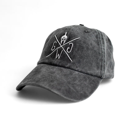 Stonewashed Cap "California" - Anthrazit