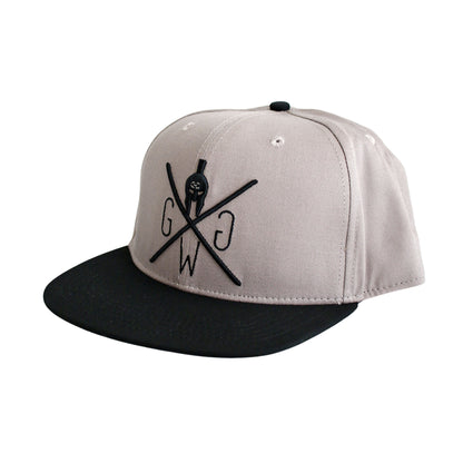 Verstellbare 6-Panel Kappe von Gym Generation in Grau
