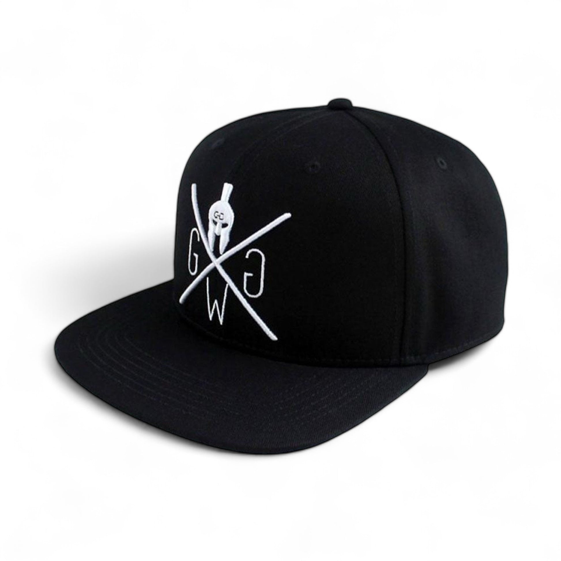 Schwarze Gym Generation Snapback Cap mit gesticktem Logo
