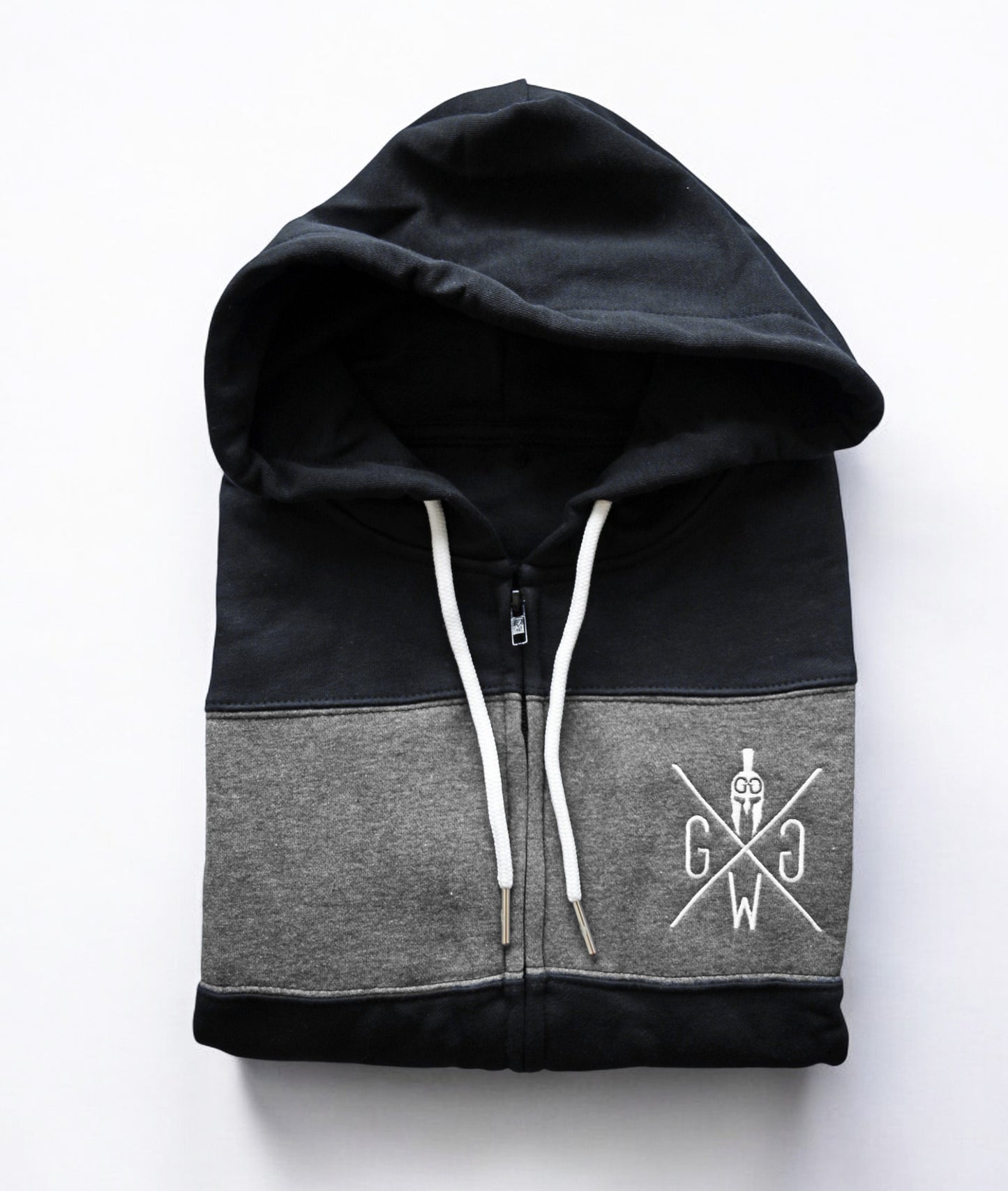 Sleeveless Hoodie "Gym Warriors" - Black