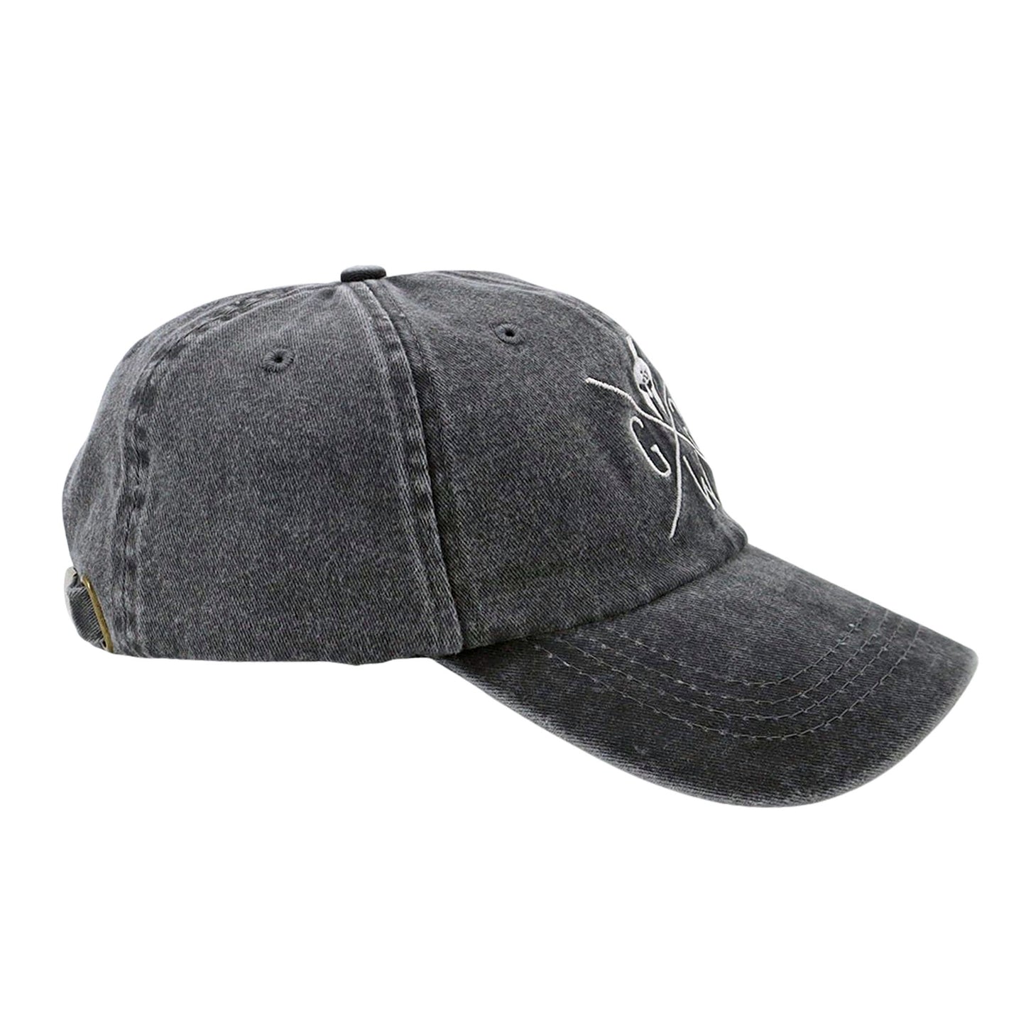 Stonewashed Cap "California" - Anthrazit