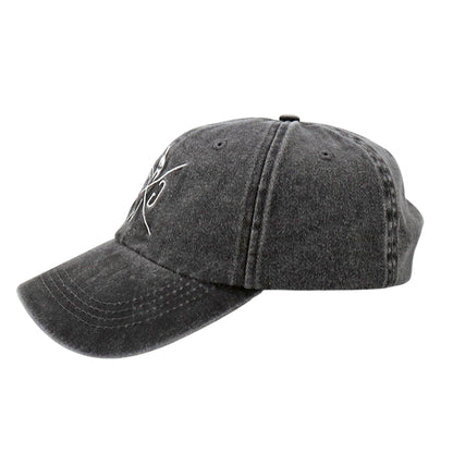 Stonewashed Cap "California" - Anthrazit