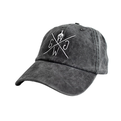 Stonewashed Cap "California" - Anthrazit