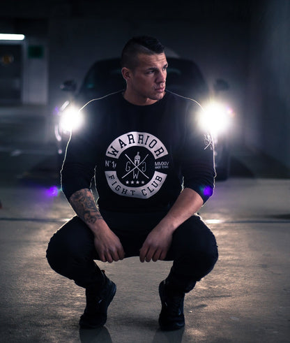 Gym Sweatshirt Schwarz – Fight Club Pullover von Gym Generation mit sportlichem Fit, ideal für Workouts, Loungewear und urbane Looks.