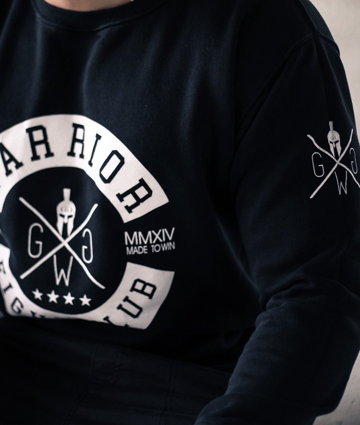 Streetwear Sweatshirt Fight Club – Schwarzes Fitness Sweatshirt mit auffälligem Print, atmungsaktiv und vielseitig für Gym und Freizeit.