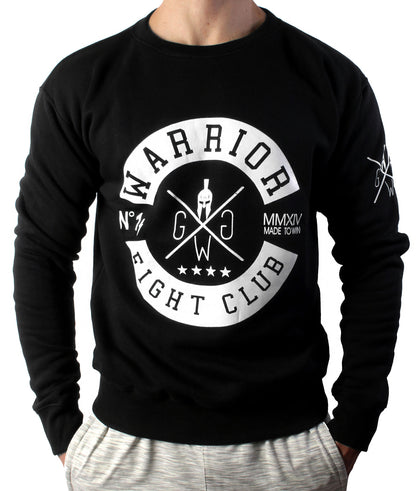 Gym Generation Sweatshirt "Fight Club" – Schwarzes Herren Sweatshirt mit markantem Front-Print, ideal für Fitness, Training und Streetwear.