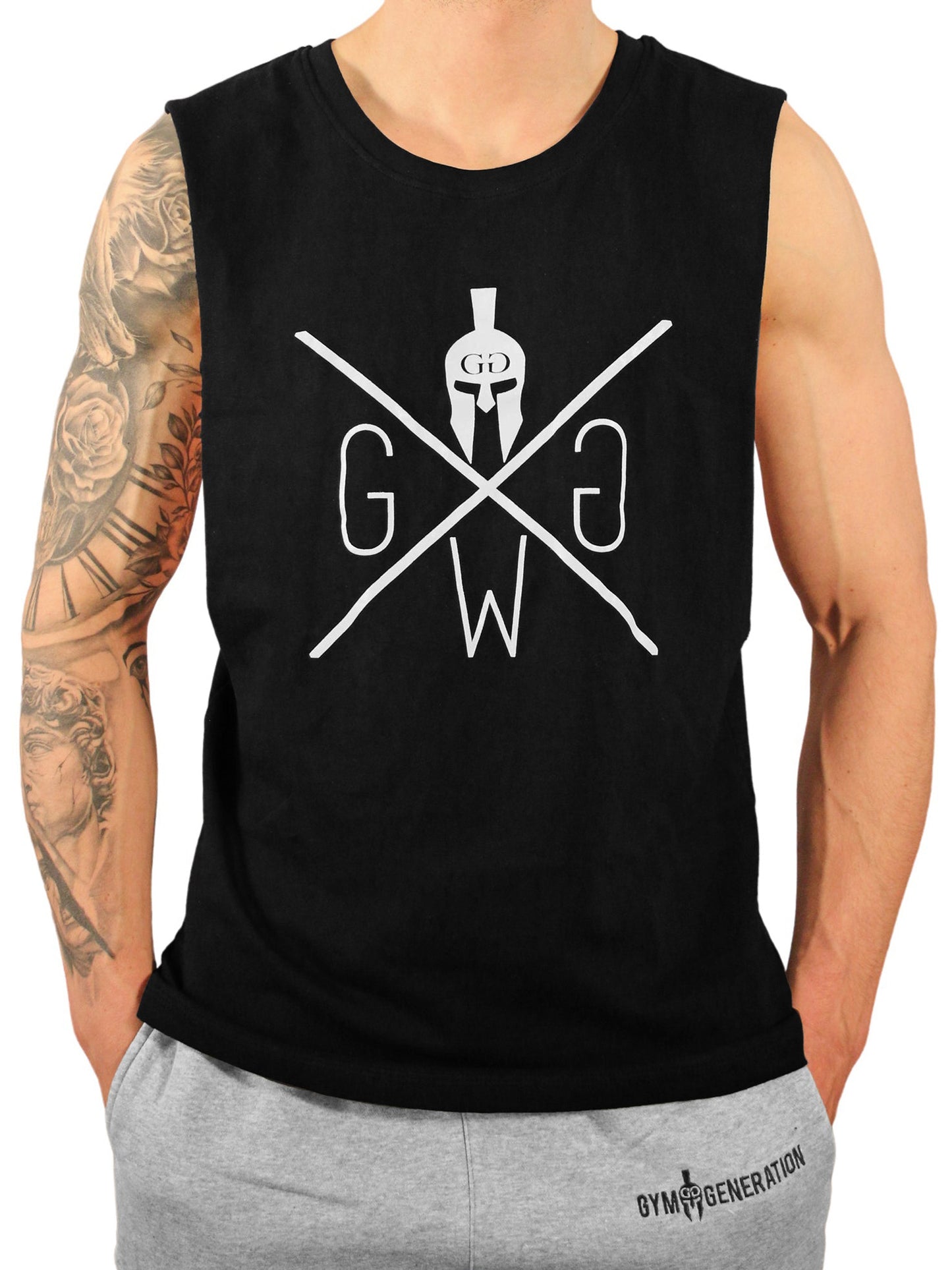 Gym Tank Top mit Spartaner-Logo – Hochwertiges Sport Tank mit großem Print, leichtem Material und perfektem Sitz für Workouts und lässige Outfits.