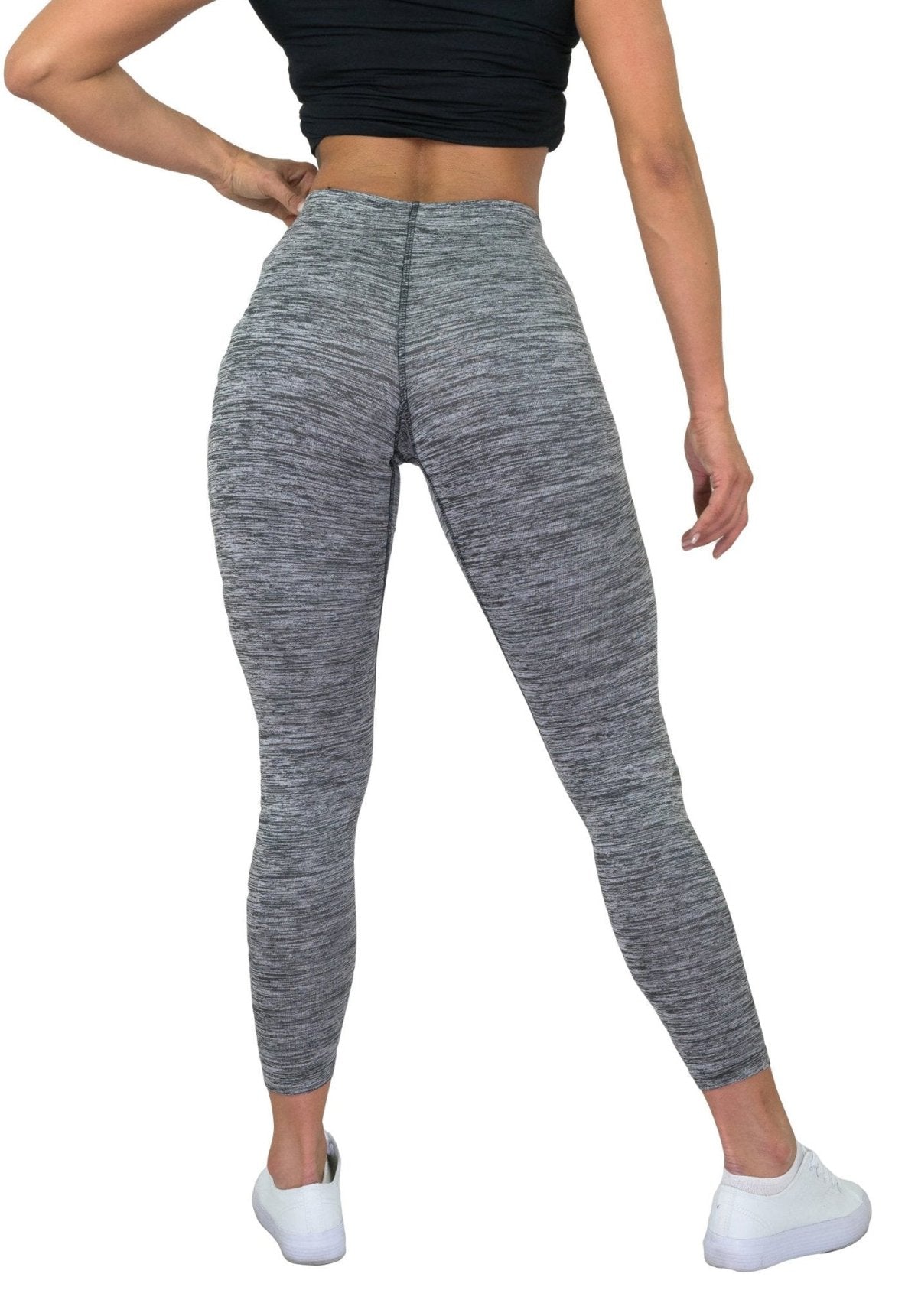 Graue Damen Leggings von Gym Generation- Modisch und funktional für Fitness und Freizeit.