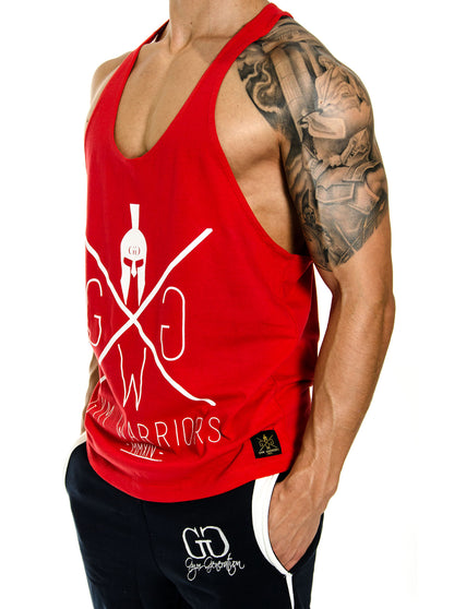 Stringer Tank Top Rot für Fitness und Bodybuilding von Gym Generation