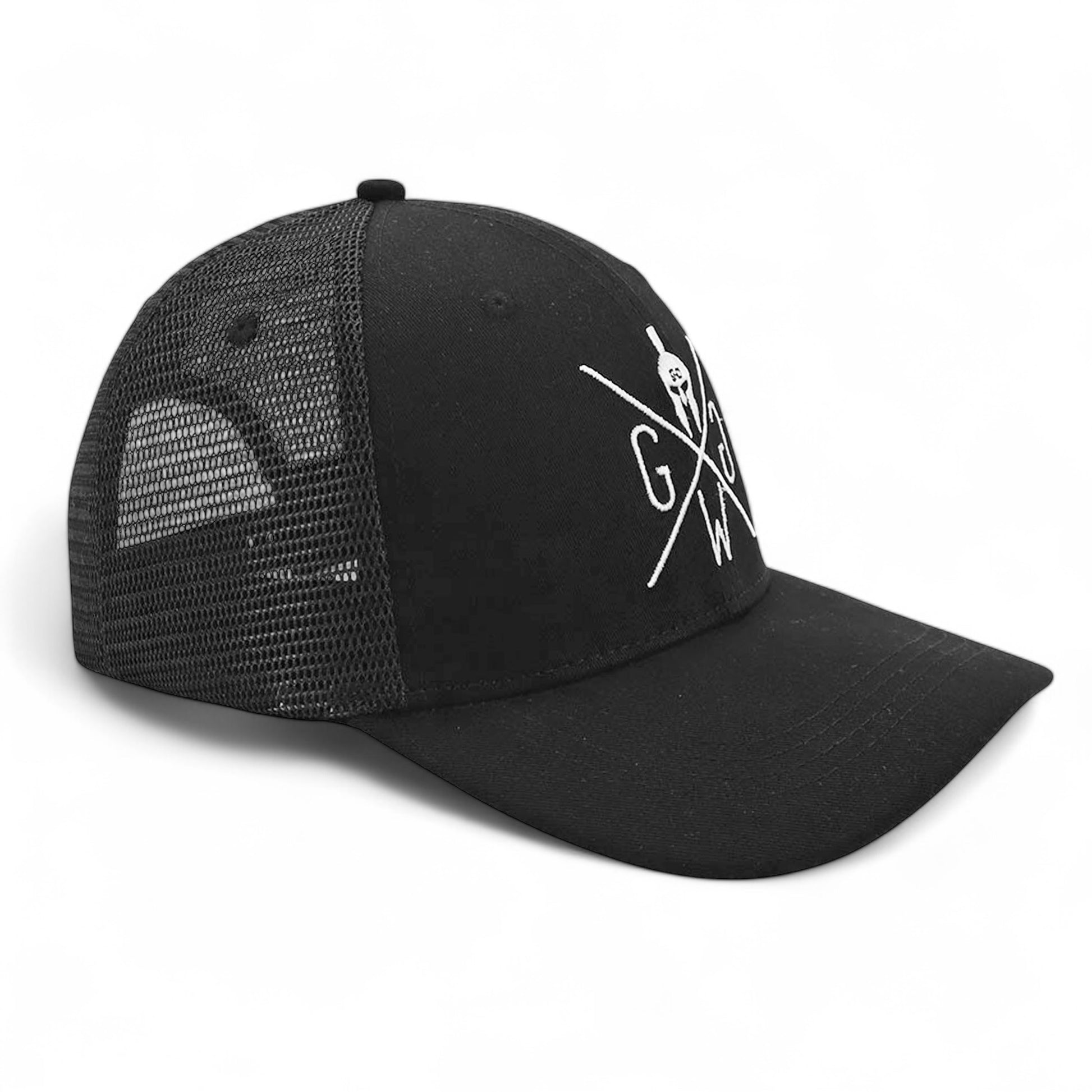 Gym Trucker Cap in Schwarz - sportlich und modern für Fitness, Sport und Freizeit.