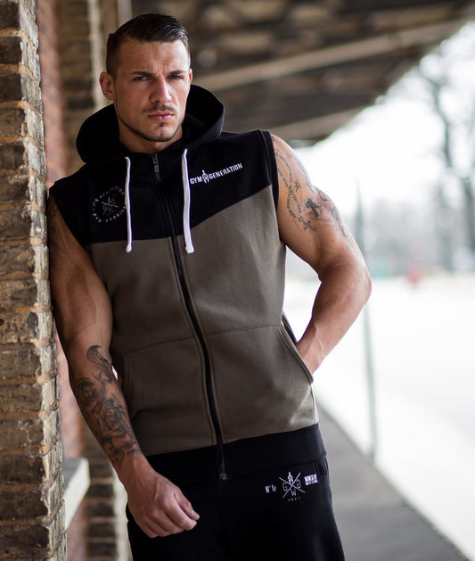 Ärmelloser Sport Hoodie für Training und Freizeit