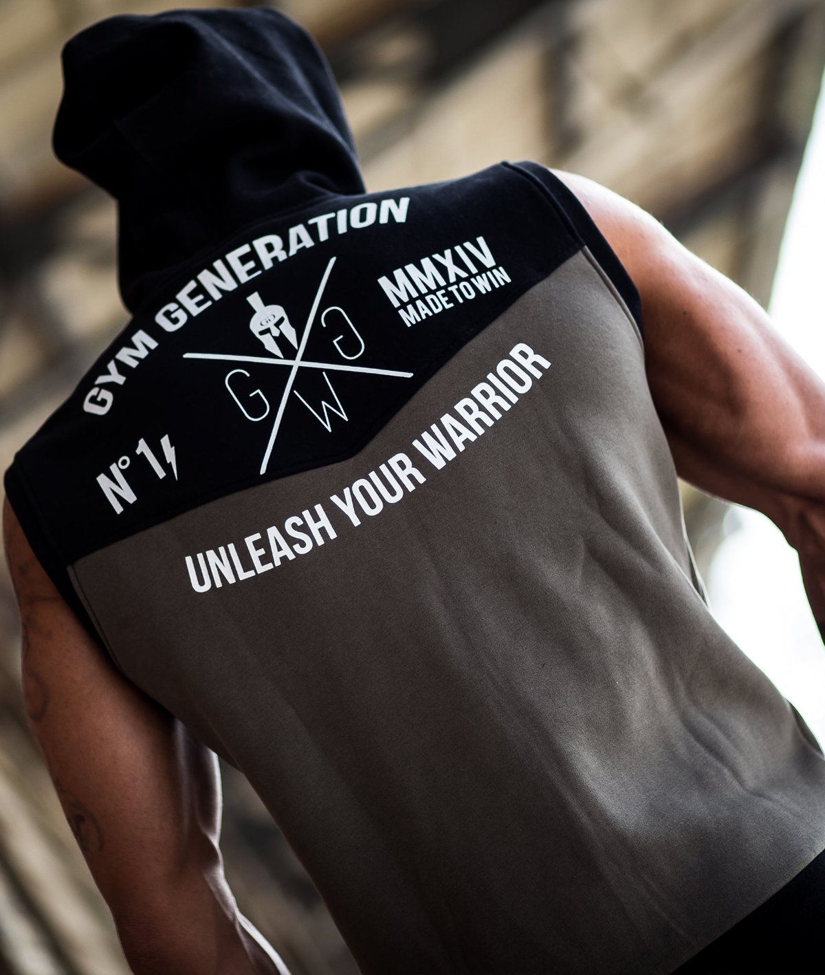 Gym Generation Hoodie für Männer mit Reissverschluss