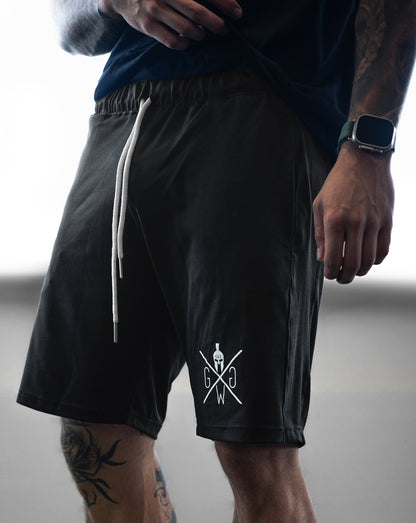 Gym Generation schwarze Sport-Shorts für Herren – Stilvolle und funktionale Fitnesshosen aus langlebigem und weichem Stoff