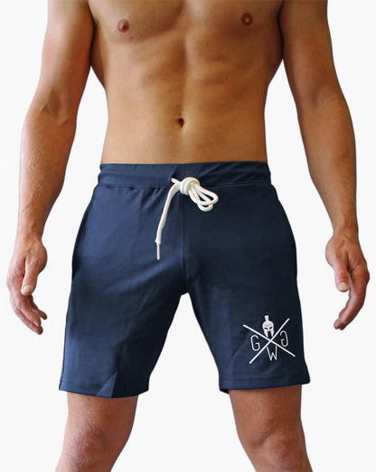 Herren Shorts Navy Blau – Vielseitige Gym Shorts von Gym Generation, mit sportlichem Look, praktischen Taschen und flexiblem Tragekomfort.