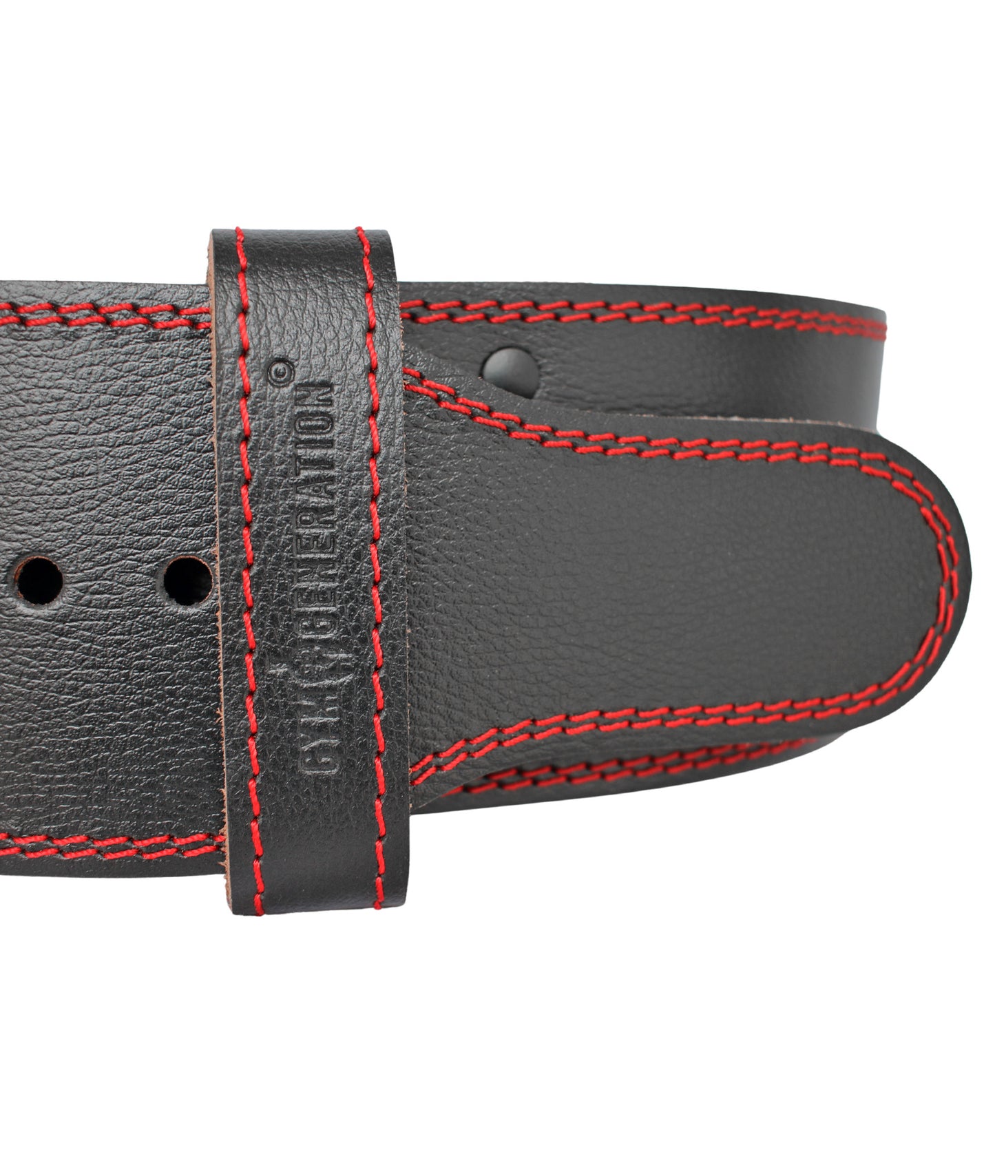 Premium Leather Weightlifting Belt - Black