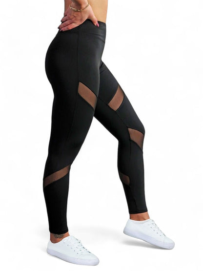 Mesh Fitness Leggings von Gym Generation mit Rose-Gold-Elementen.