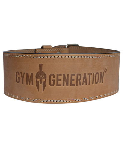 Robuster Gewichthebergürtel mit stilvollem Gym Generation Logo für sicheren Halt beim Krafttraining