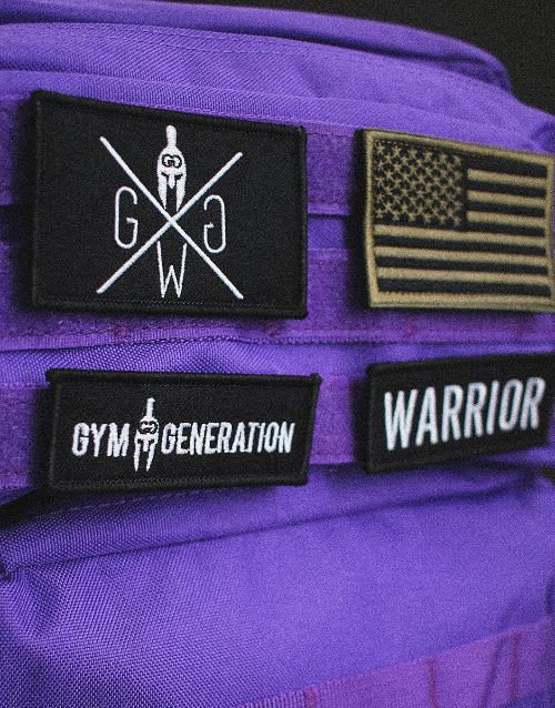 Individuelle Patches mit Klettverschluss – Gestalte deinen Gym Generation Rucksack mit personalisierbaren Klett-Patches und verleihe ihm einen einzigartigen Look.