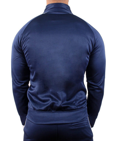 Navy Blaue Trainingsjacke für Herren mit Taschen von Gym Generation