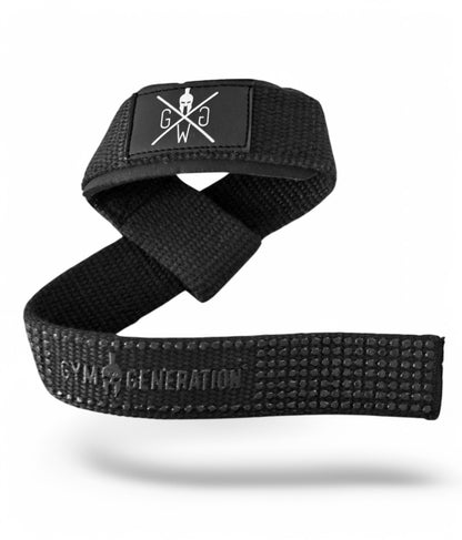 Bodybuilding Zughilfen Schwarz – Professionelle Gym Generation Lifting Straps für sicheres und intensives Training, mit extra Grip für besseren Halt.