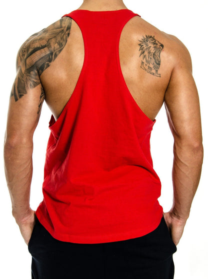 Vielseitiges und stilvolles Pride and Glory Spartan Stringer Tank Top in Rot – Perfekt für Gym und Freizeit