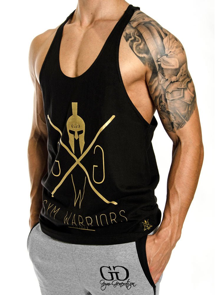 Herren Stringer Tank Top von Gym Generation aus hochwertiger Baumwolle – Perfekt für Fitness und Street Workout