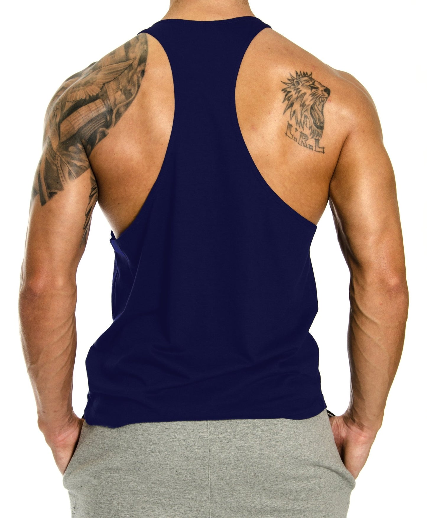 Classic Stringer Tank Top - Navy - Gym Generation®--www.gymgeneration.ch