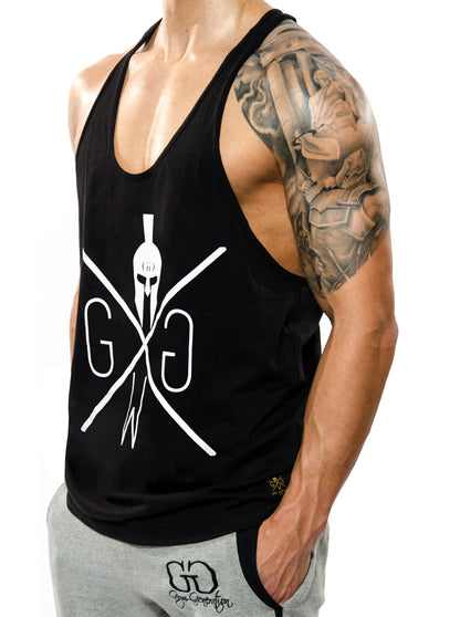 Gym Generation Herren Tank Top Schwarz – hochwertiges Trainingstop mit zeitlosem Design und maximalem Komfort, perfekt für Workouts und Freizeit.