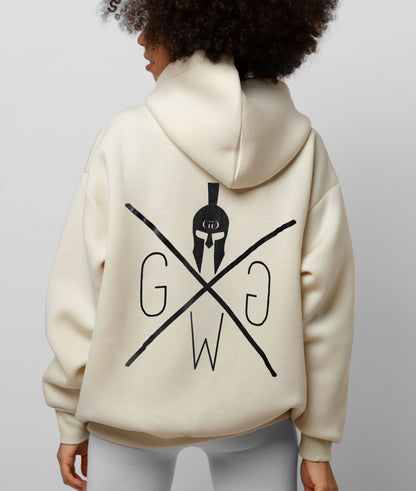 Off-White Damen Hoodie – Bequemer Gym Hoodie von Gym Generation mit lockerer Passform, atmungsaktivem Material und sportlichem Design.