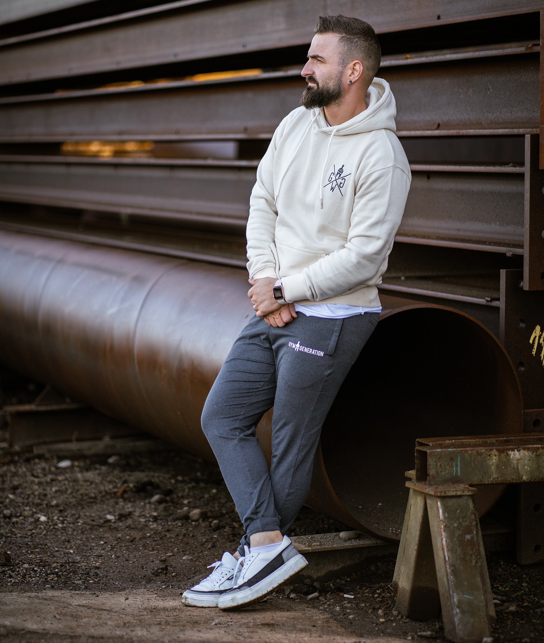 Kabelbane afrikansk Elemental OFF WHITE men's hoodie: the perfect companion for fitness and style – Gym  Generation®