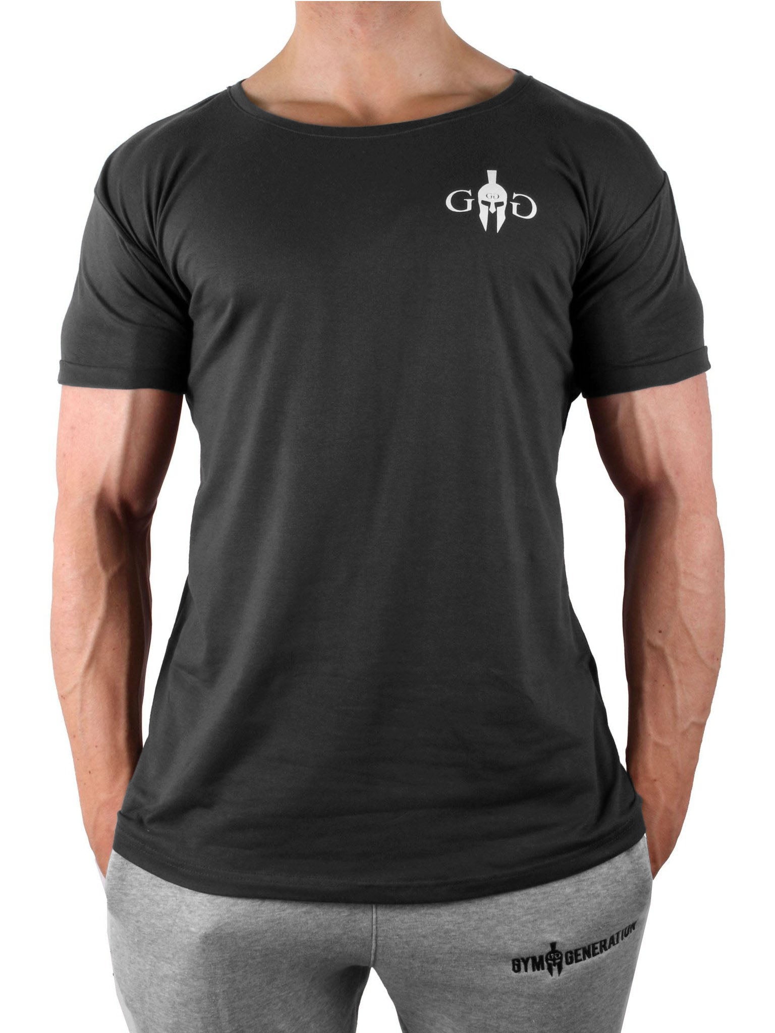 GG Club T-Shirt - Gunmetal - Gym Generation®--www.gymgeneration.ch