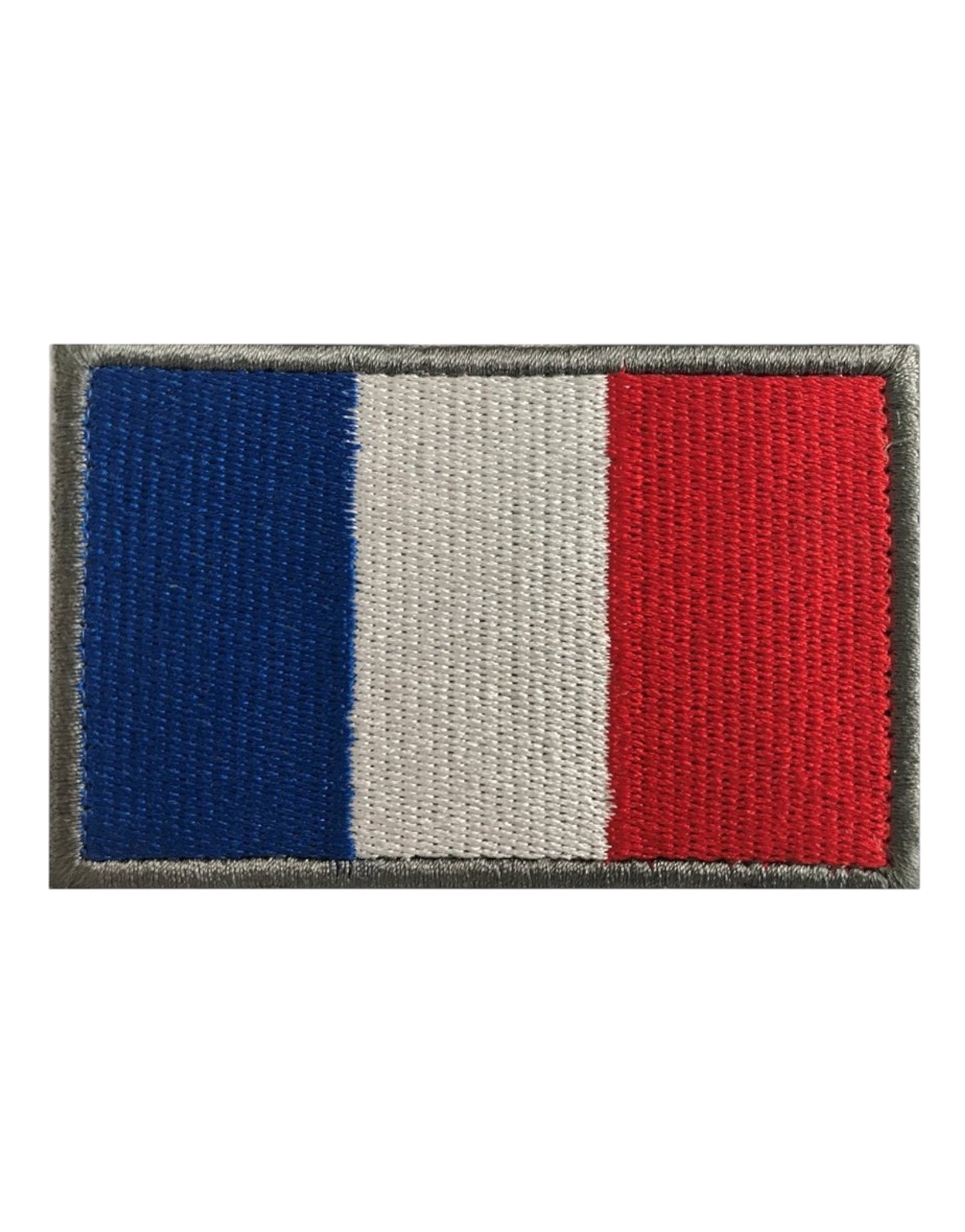 Frankreich Flagge Patch mit Klettverschluss – ein stilvoller Ausdruck französischen Stolzes, ideal für Kleidung, Taschen und Accessoires. Perfekt für Liebhaber der französischen Kultur und Eleganz.