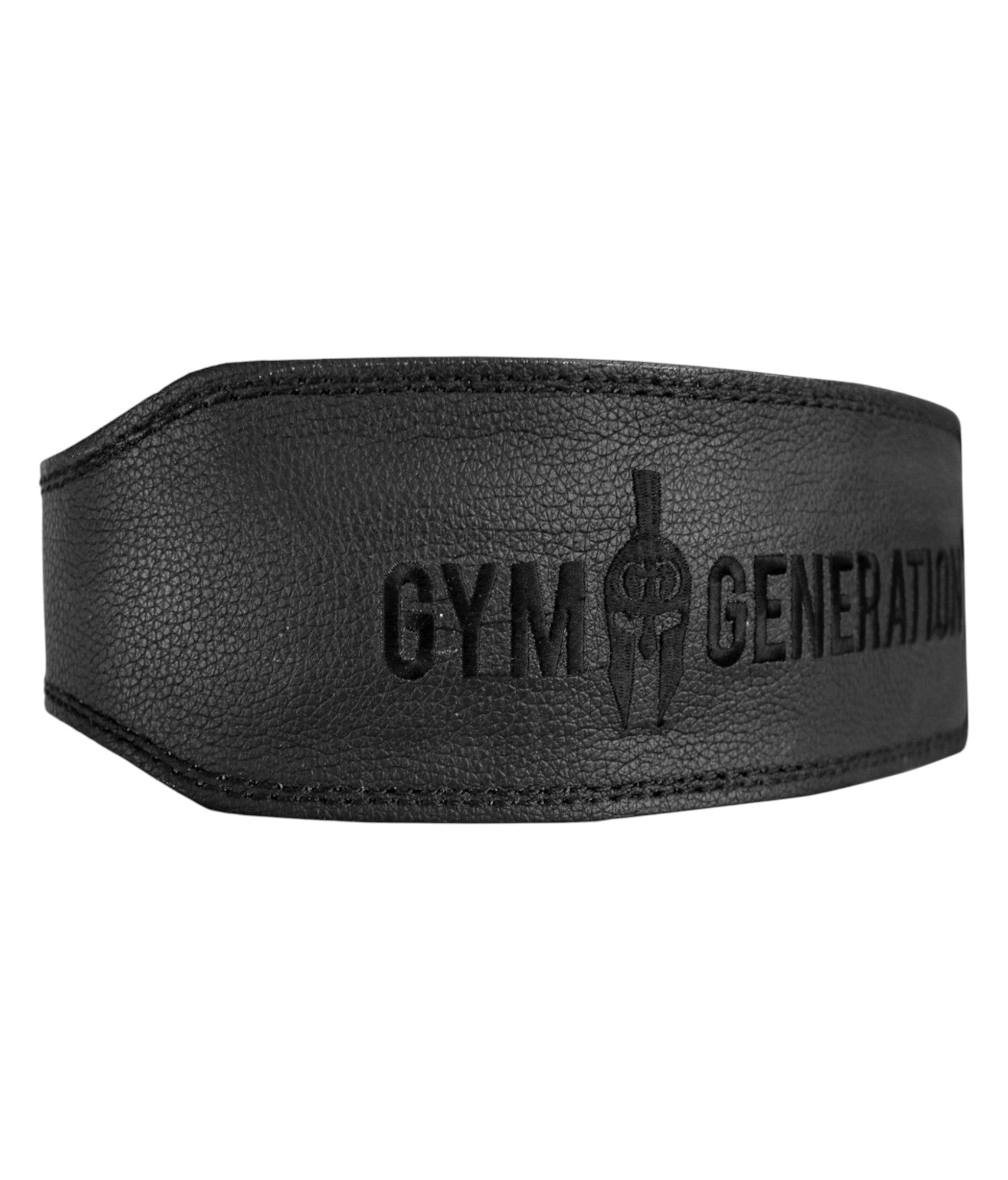 Gym Generation All Black Leder Gewichthebergürtel – Hochwertiger Powerlifting Gürtel aus schwarzem Nappaleder, ideal für maximale Stabilität und Schutz beim Krafttraining.

