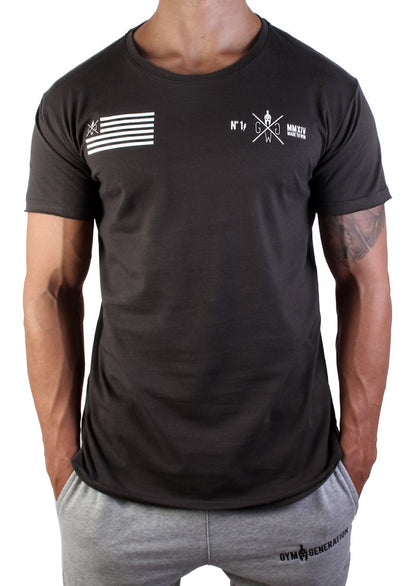 Herren Sport T-Shirt von Gym Generation – Funktionales Design mit stilvollem Logo-Print, ideal für Fitness und Freizeit.