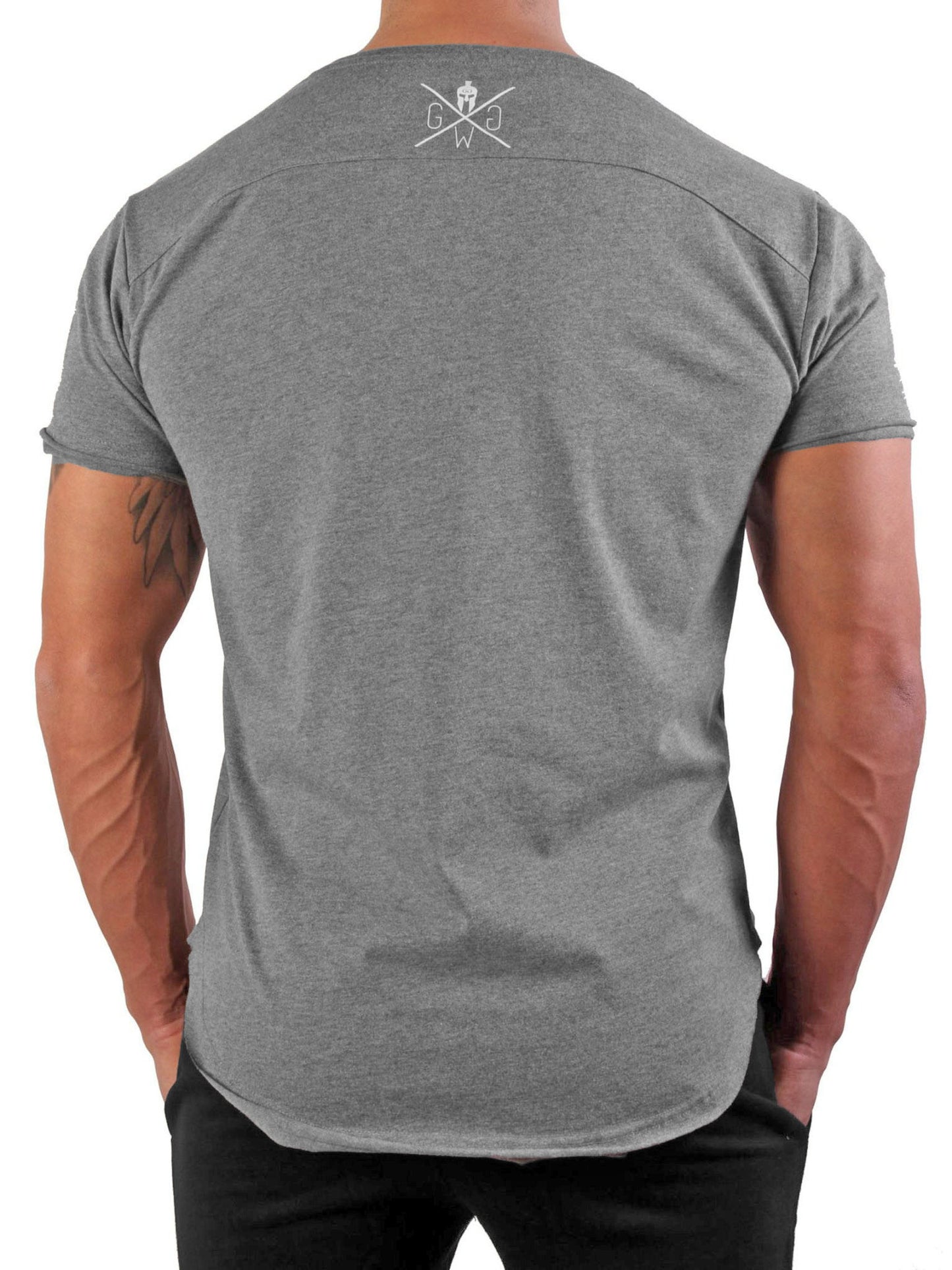 Gym Generation T-Shirt für Herren in Grau – modernes Workout-Shirt aus weicher, atmungsaktiver Baumwolle.