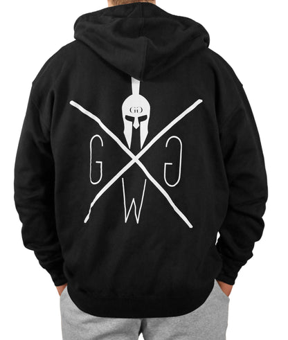 Schwarzer Gym Hoodie mit Zipper – Sportlicher Hoodie von Gym Generation mit bequemer Passform, robuster Verarbeitung und praktischen Kängurutaschen.