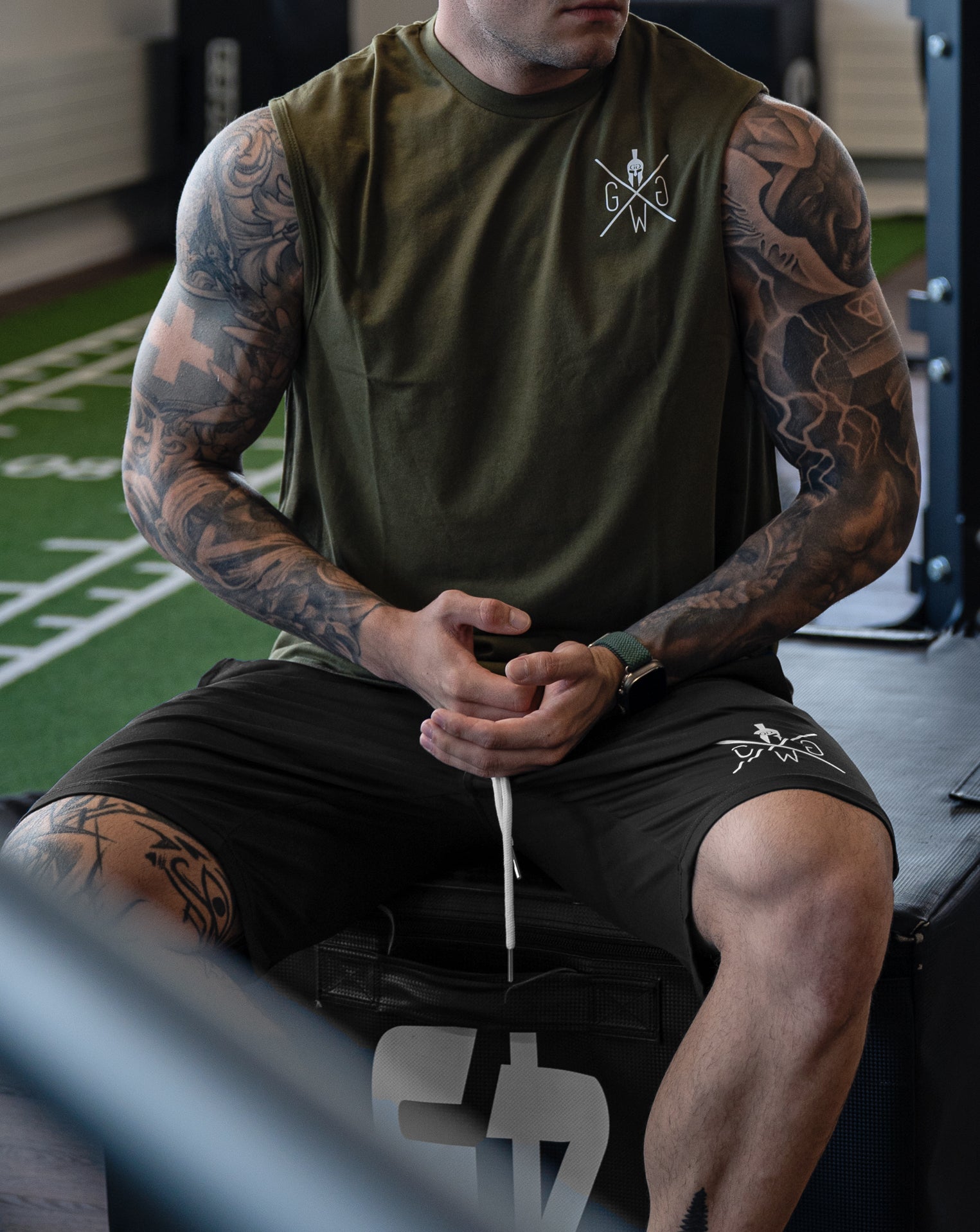 Schwarze Herren-Shorts von Gym Generation – Leichte und komfortable Gym-Shorts für optimale Leistung im Fitnessstudio