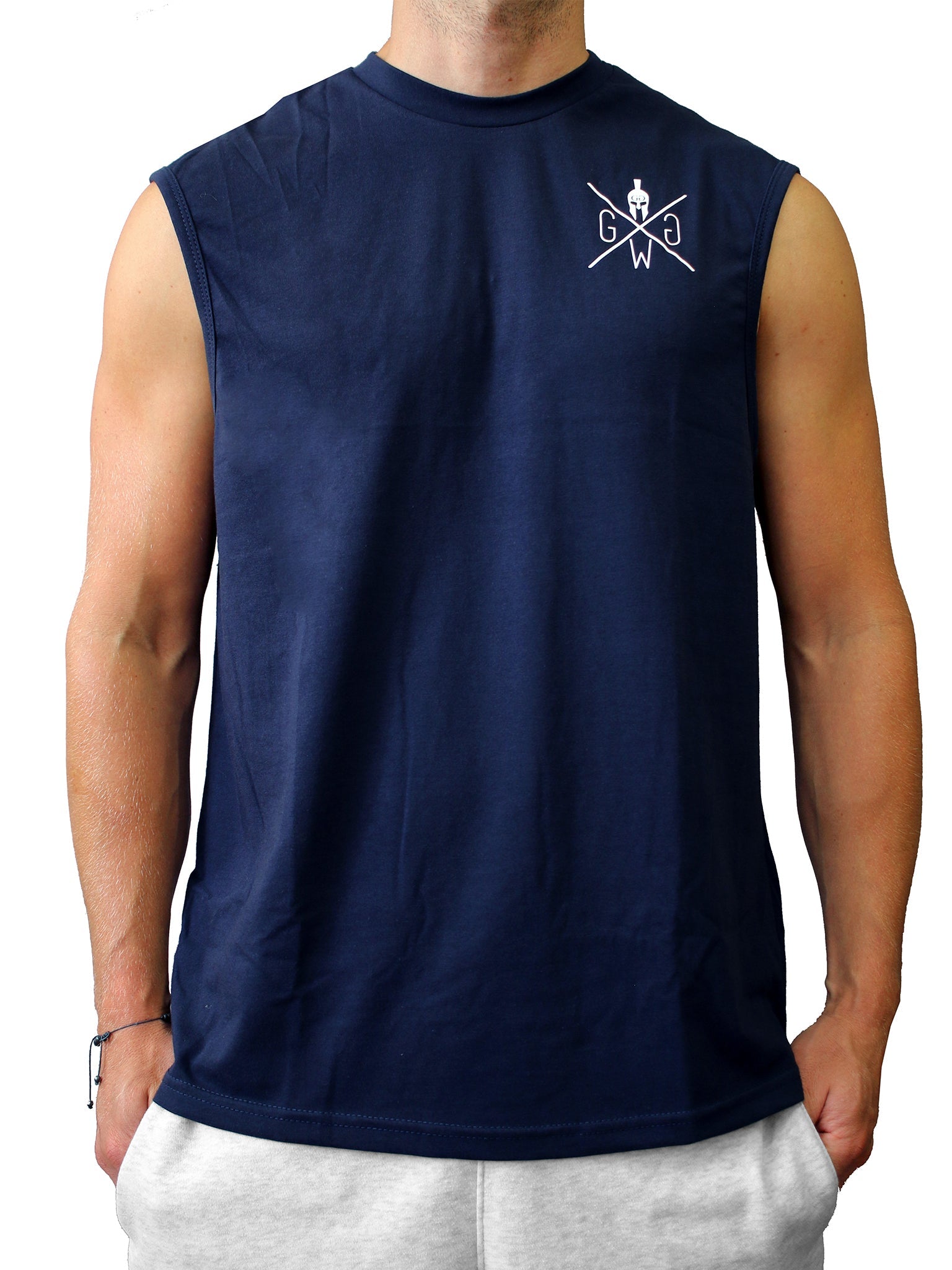 Gym Generation Tank Top Navy – Minimalistisches Herren Sport Tank mit stylischem Rückendruck, ideal für Krafttraining, Cardio und Streetstyle.