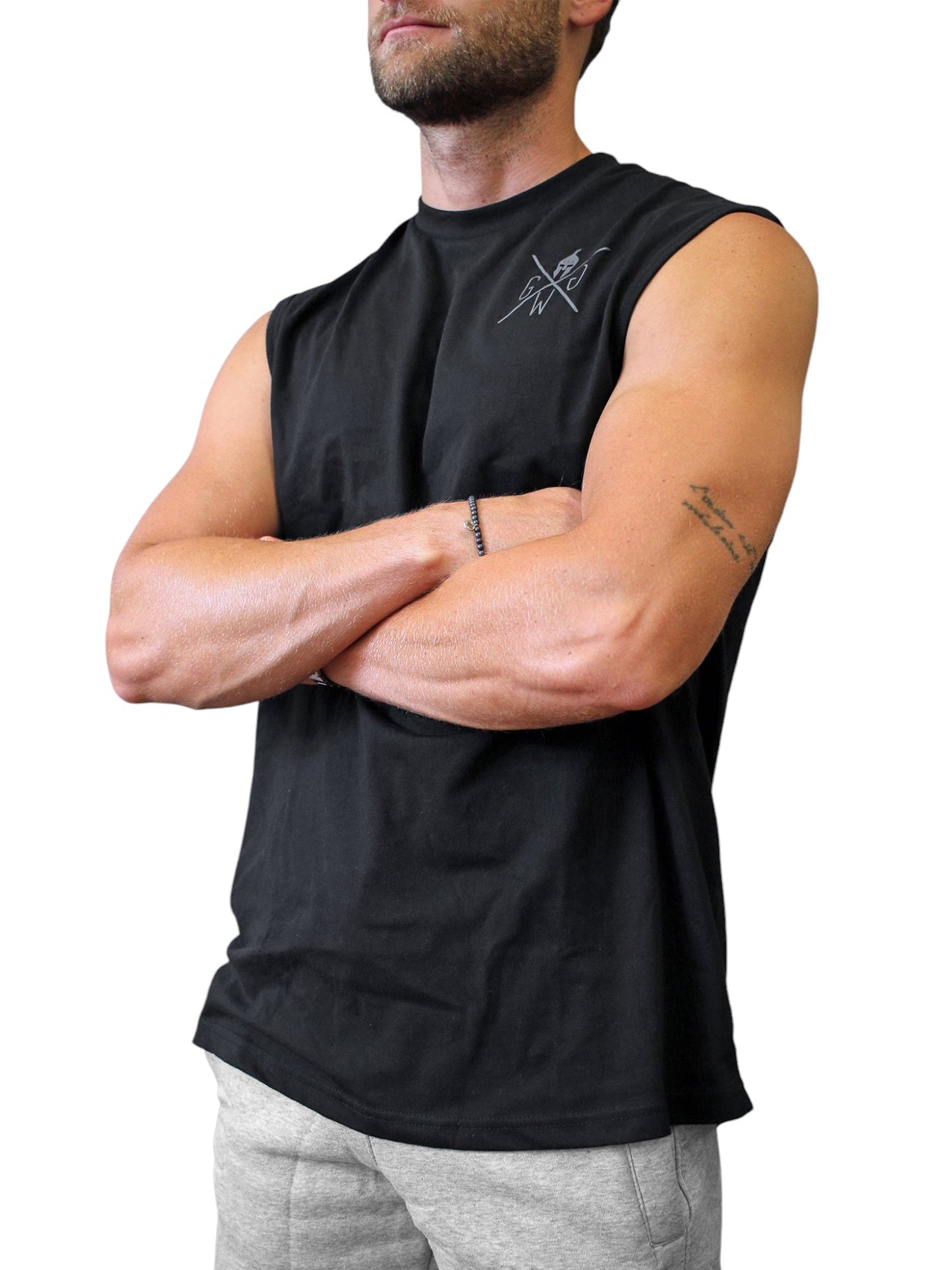 Schwarzes Sport Tank Top – Gym Generation Fitness Tank mit lockerer Passform und modernem Schnitt, ideal für Training und lässige Streetwear.