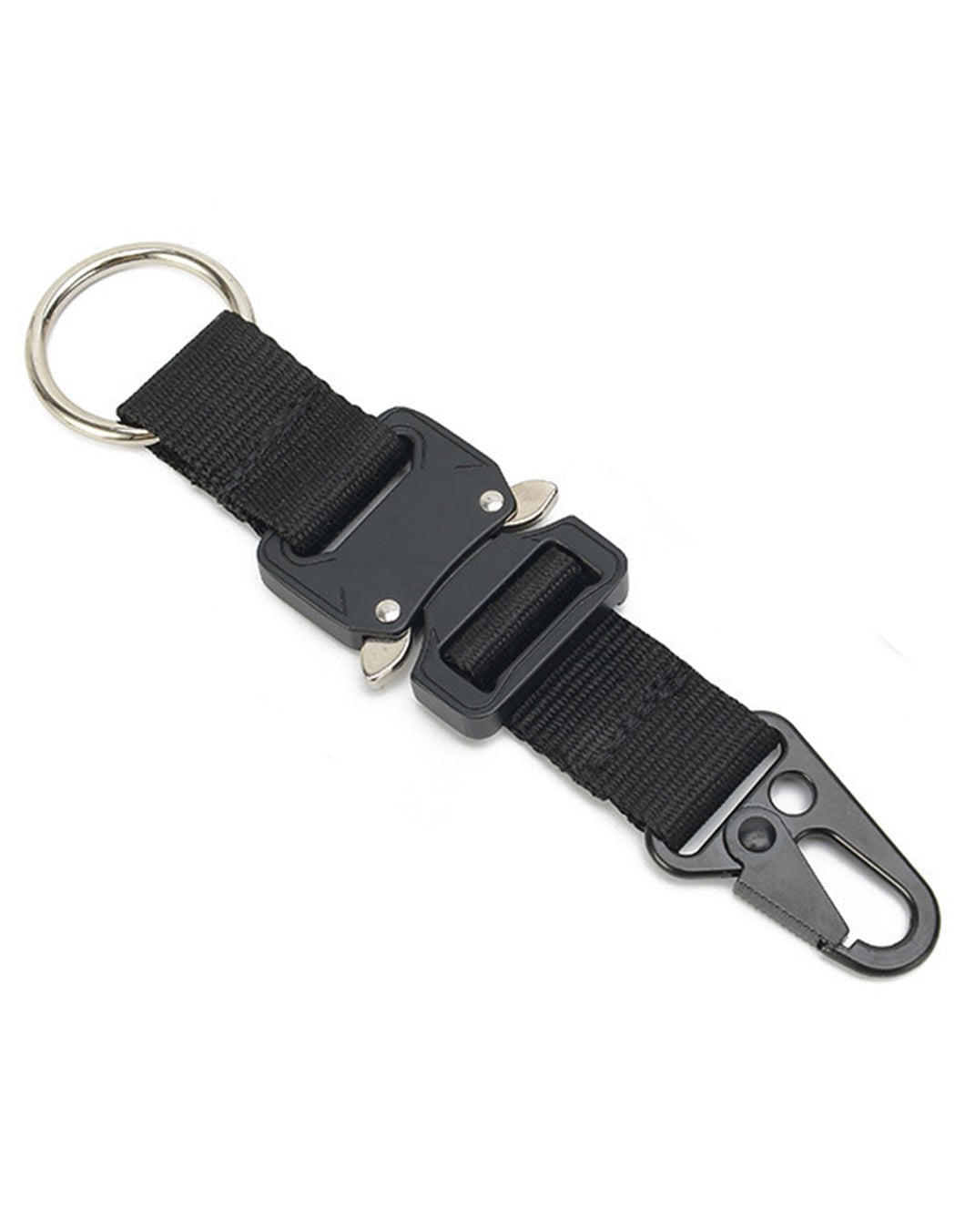 Karabiner-Anhänger Schwarz von Gym Generation – Robuster und leichter Karabinerhaken aus Metall, ideal für Schlüssel, Trinkflaschen und Ausrüstung, perfekt für Alltag und Outdoor.