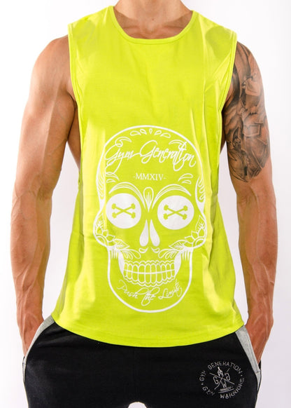 Gym Generation Totenkopf Tank Top mit La Catrina Skull Print im Mexican Style – Stilvolles Design für Fitness und Streetwear.