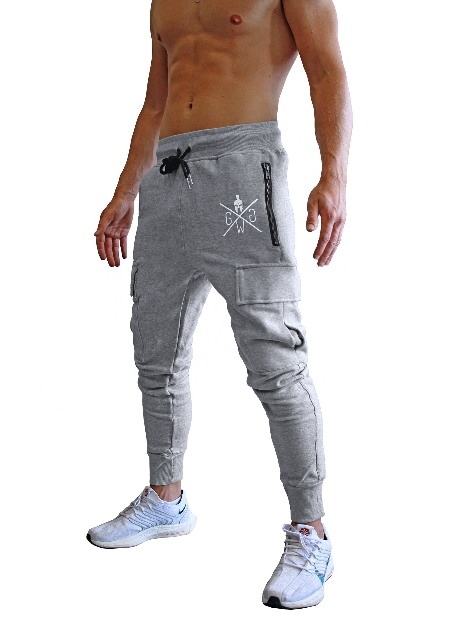 Calsunbaby Men Sport Pants Tracksuit Workout Joggers Gym Sweatpants Crown  Gray XXL