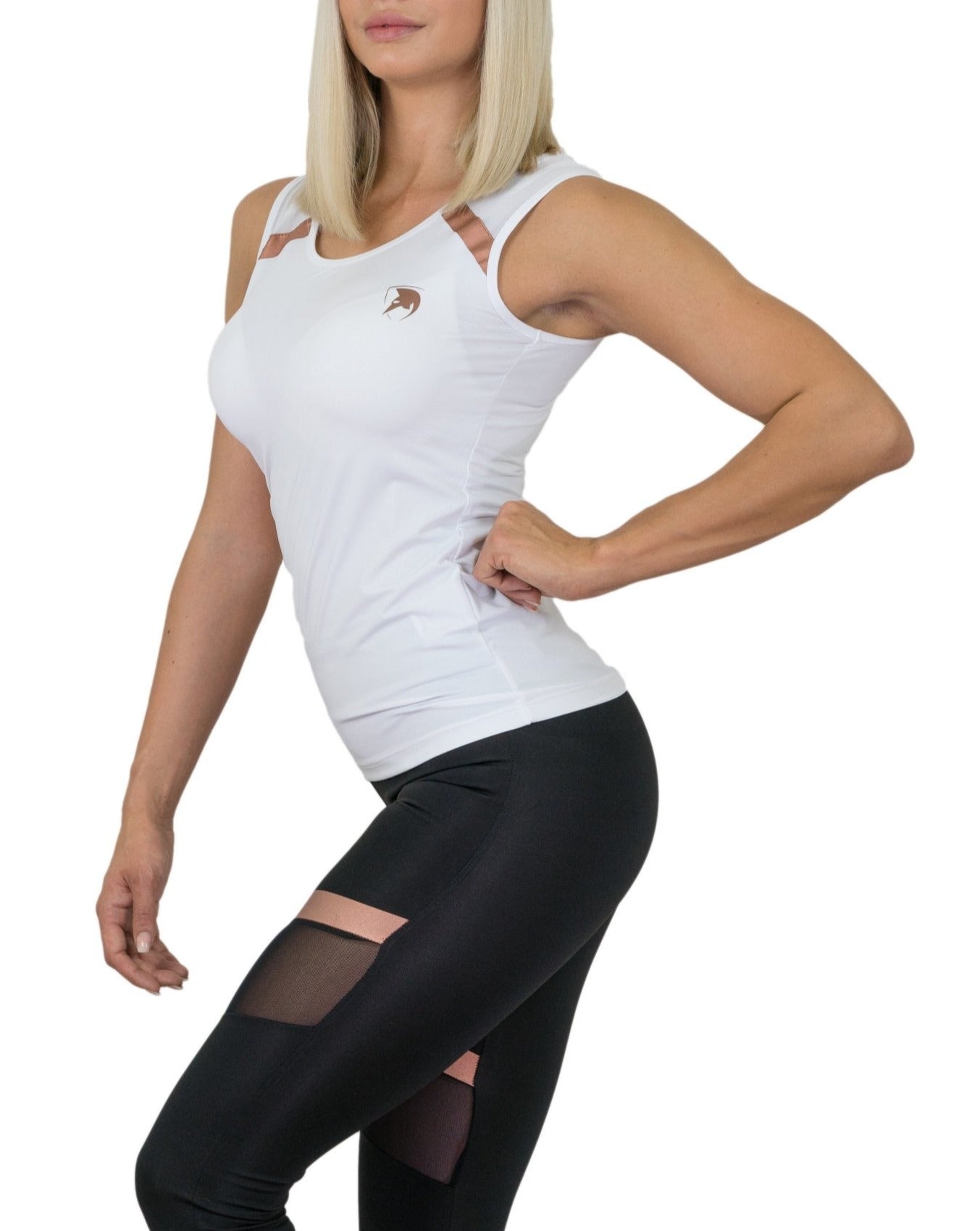 Mesh Fitness Top - Weiss - Gym Generation®--www.gymgeneration.ch