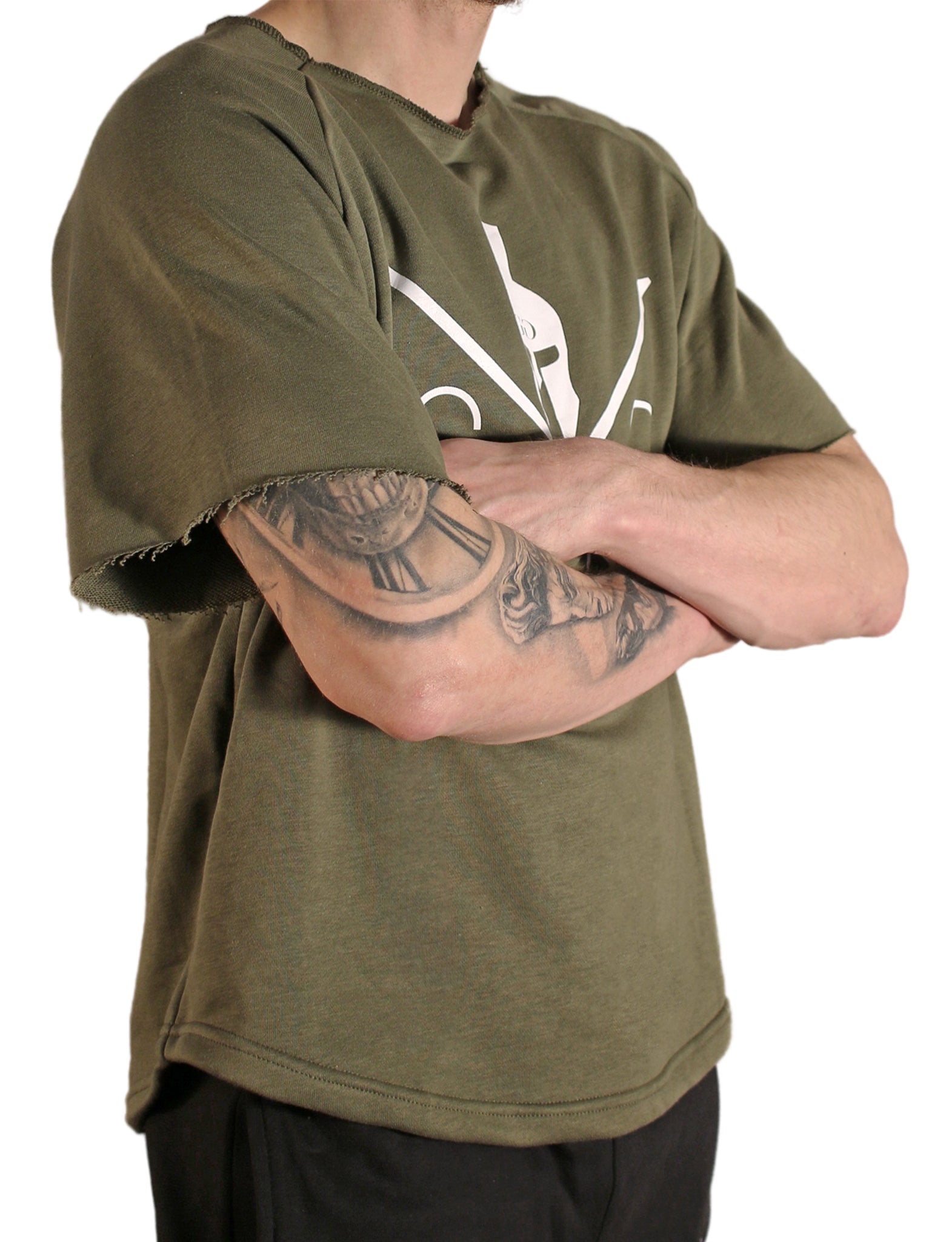 Oversized Pump Cover Shirt - Olive - Gym Generation®-7640171168524-www.gymgeneration.ch