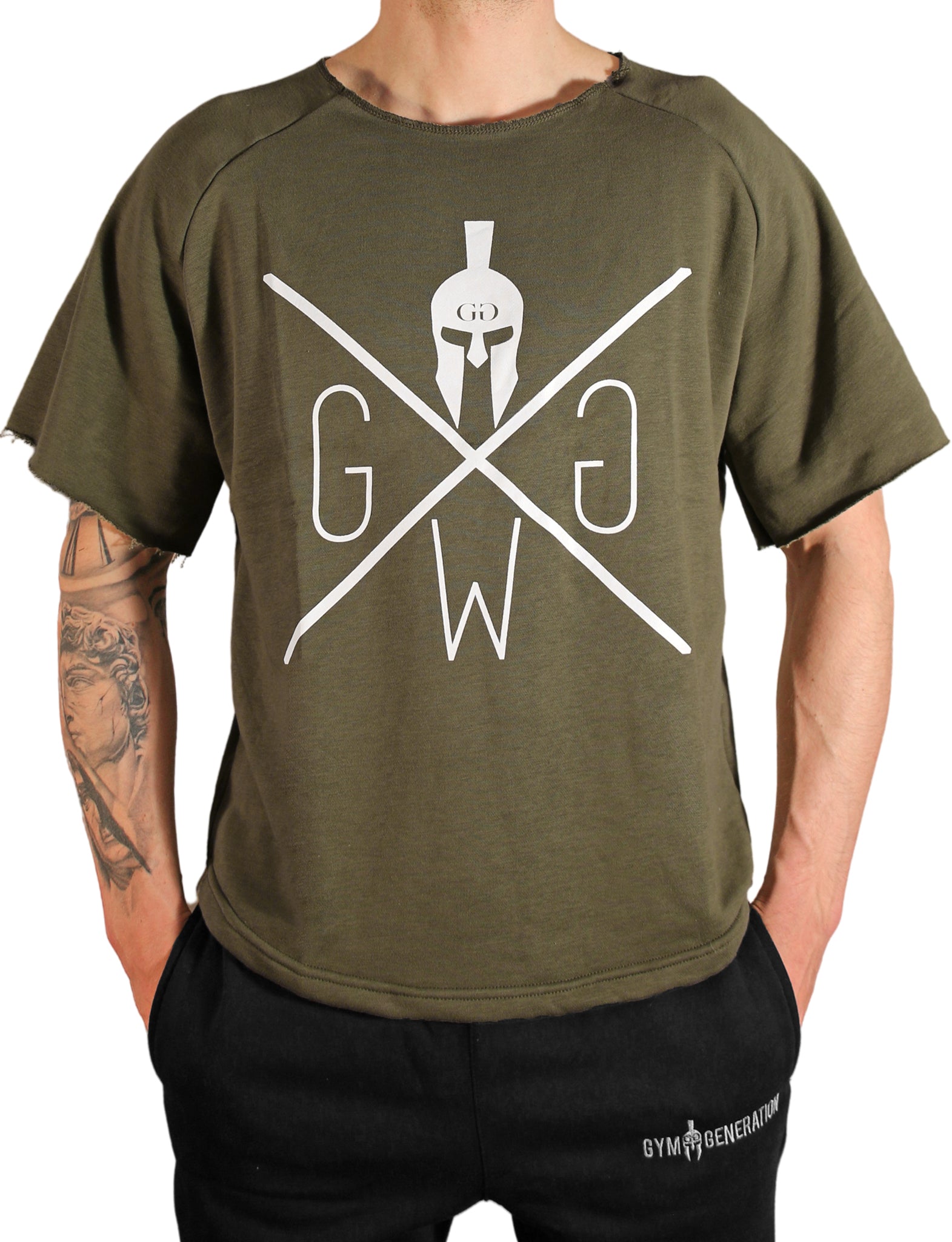 Oversized Pump Cover Shirt - Olive - Gym Generation®-7640171168524-www.gymgeneration.ch