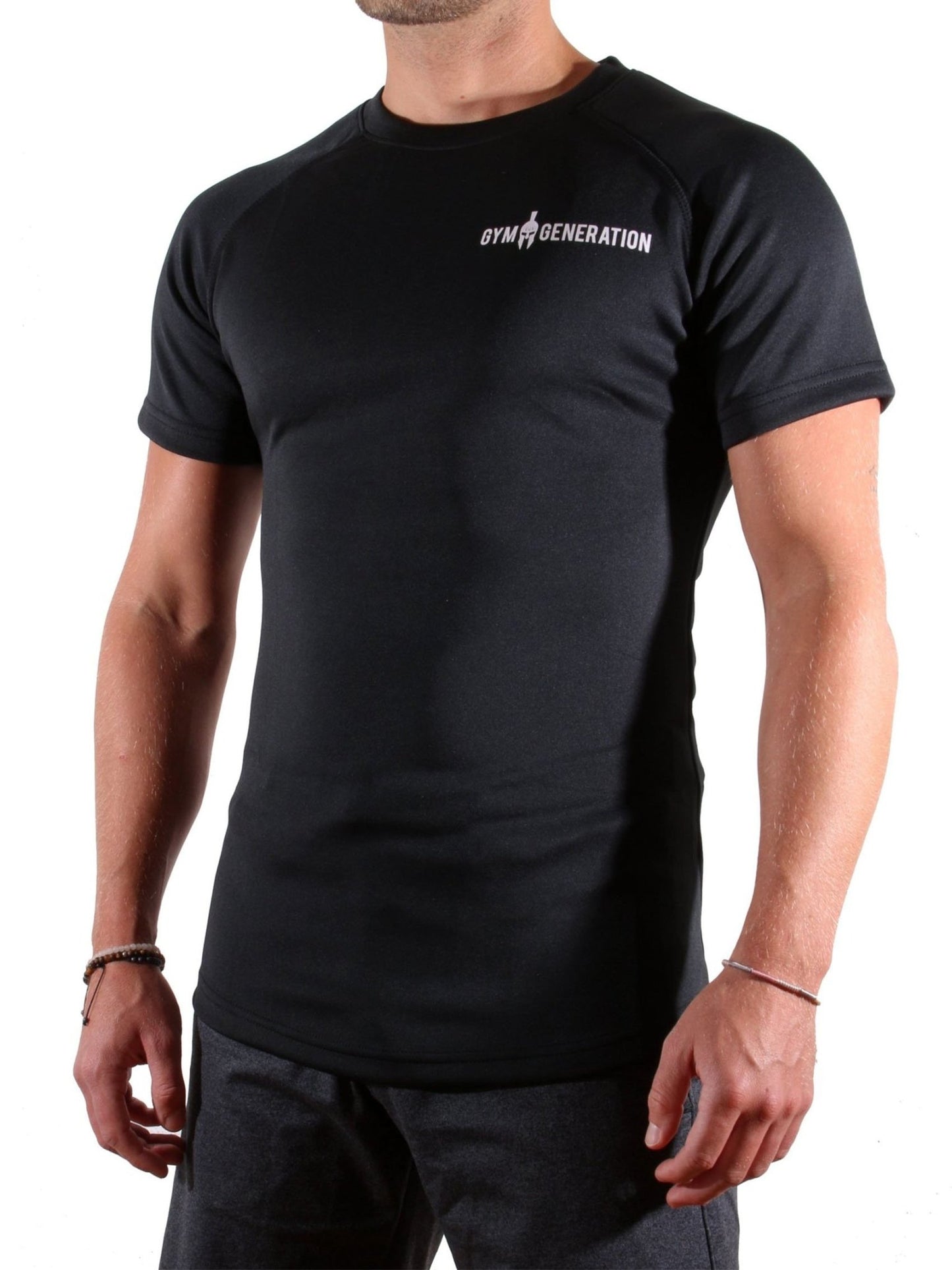 Raglan Sport T-Shirt - Schwarz - Gym Generation®--www.gymgeneration.ch