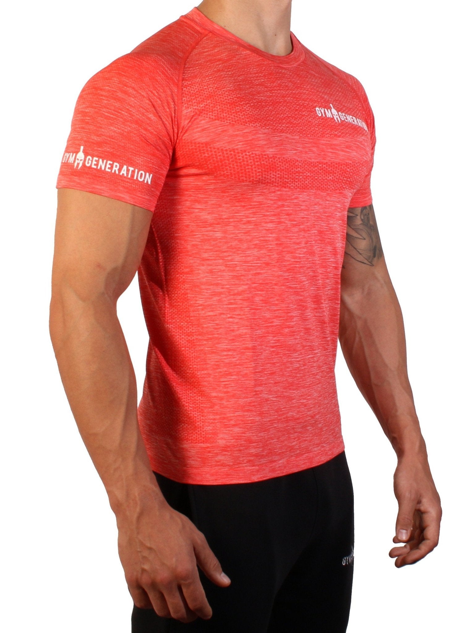 Seamless Fitness Shirt - Flame Red - Gym Generation®--www.gymgeneration.ch