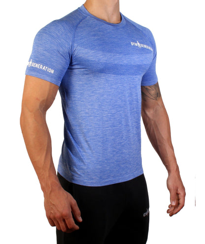 Camicia fitness senza cuciture - Ultra Navy