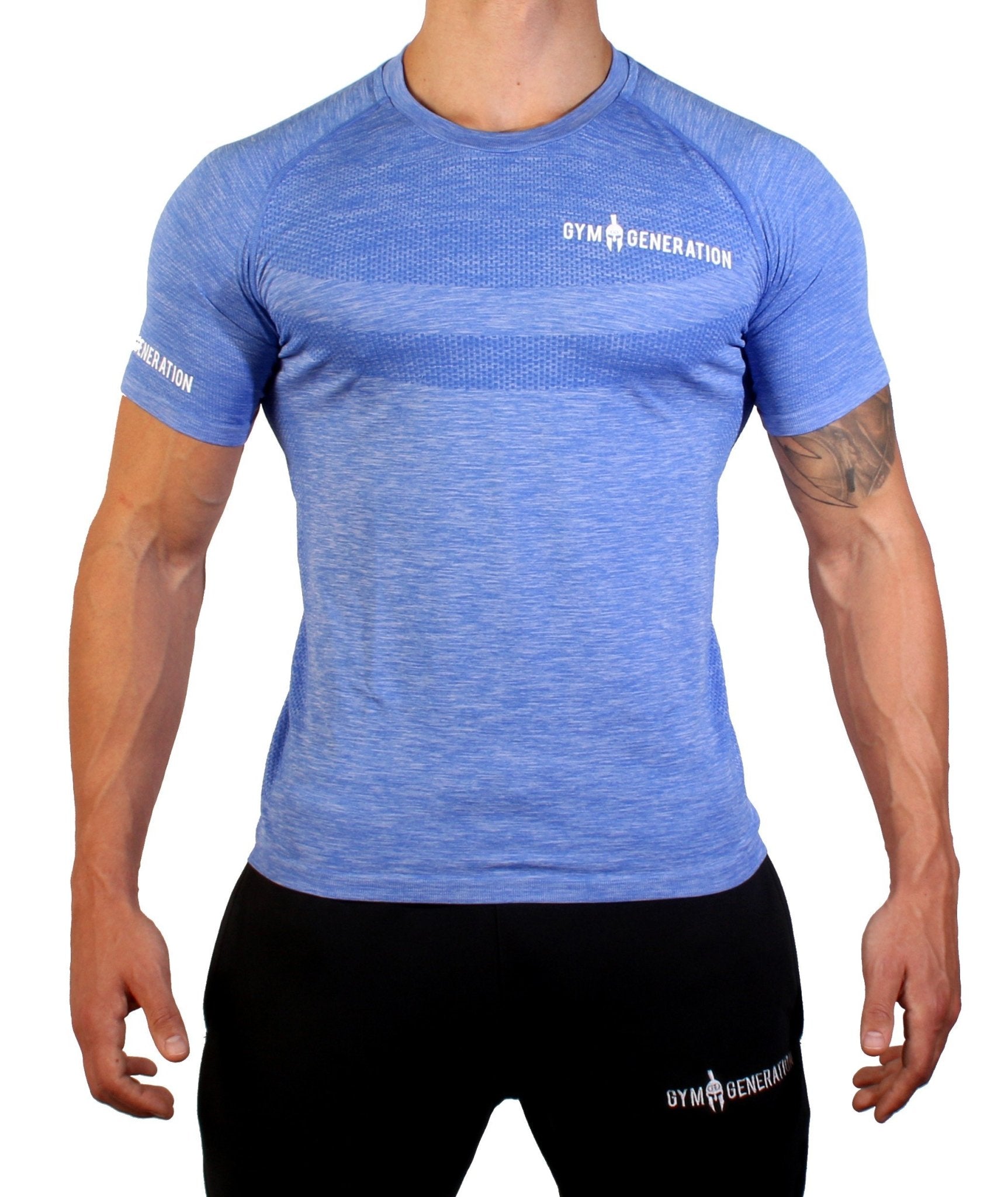 Seamless Fitness Shirt - Ultra Marine - Gym Generation®-7640171162287-www.gymgeneration.ch
