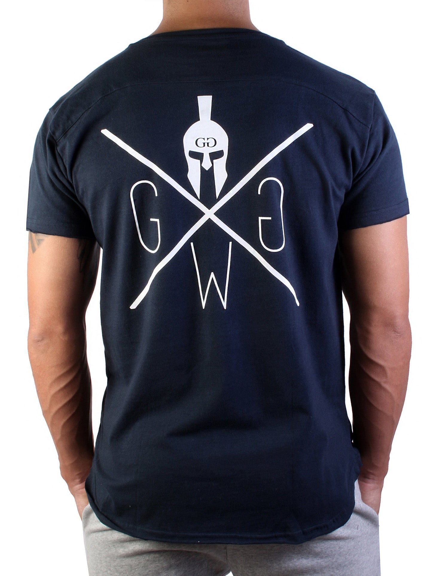 Warrior Flag T-Shirt - Dark Navy - Gym Generation®--www.gymgeneration.ch